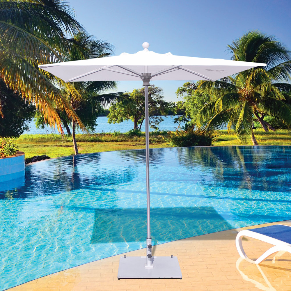 Compact Square Commercial Patio Umbrella Galtech 6 FT Patio